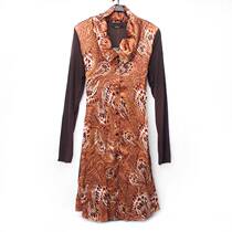 (Loss clearance) SF* * IO ladies two-color stitching dress