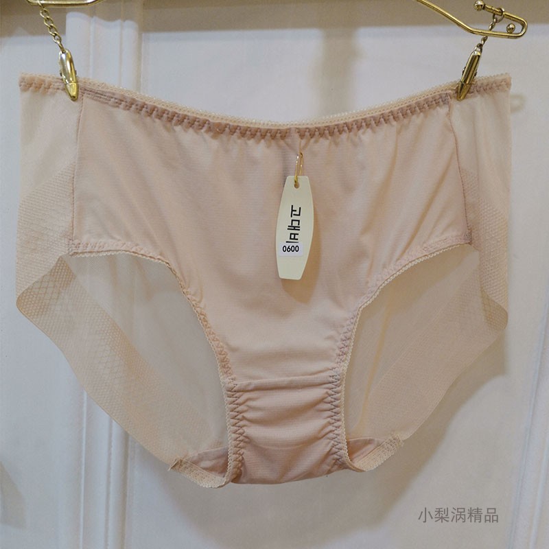 3 băng cổ lưới lưới bên ren gợi cảm thoải mái liền mạch quần short tam giác đầu trong quần lót mùa hè nữ mỏng - Giống cái quần lót