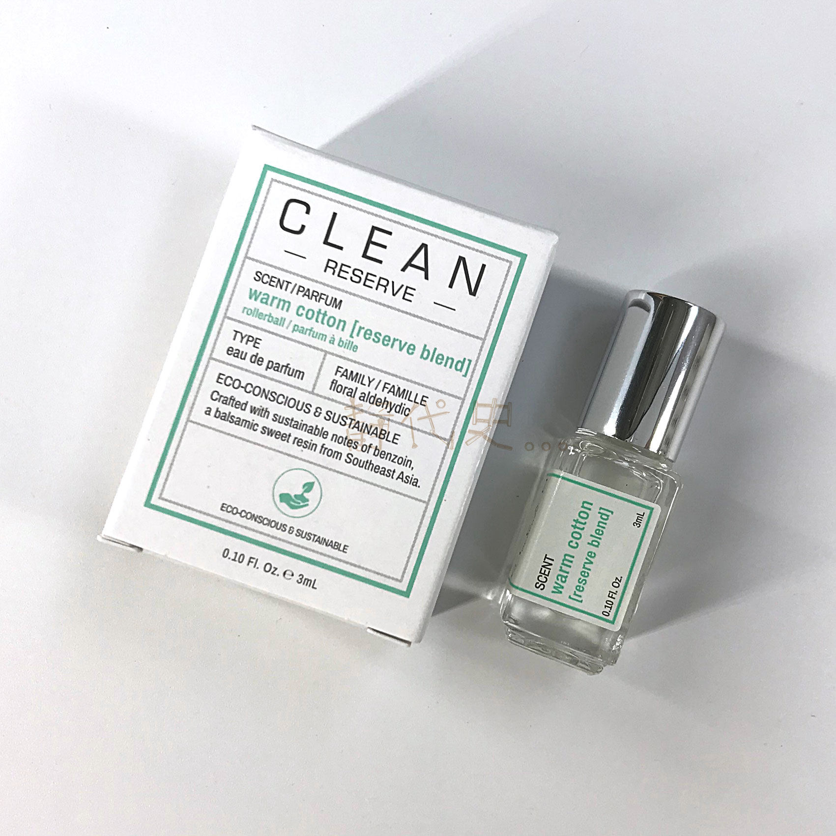 現貨美代clean Warm Cotton 暖棉香水q香3ml滾珠可攜式伯賢同款
