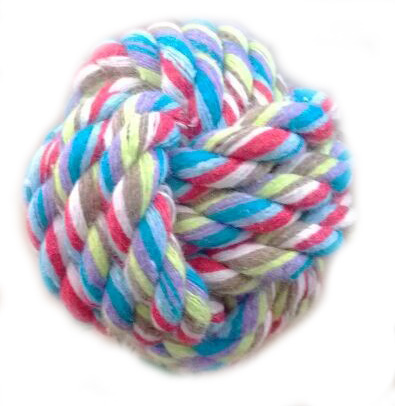 Pet Toy Rope Knot Cotton Rope Braided Ball 6CM Small Number