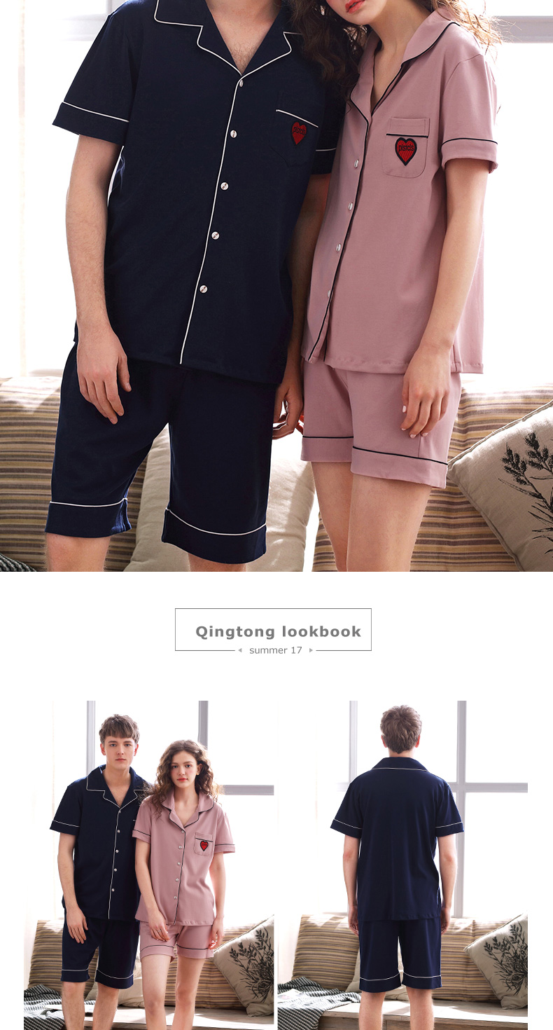 Pyjama mixte en Coton à manche courte - Ref 3004876 Image 14