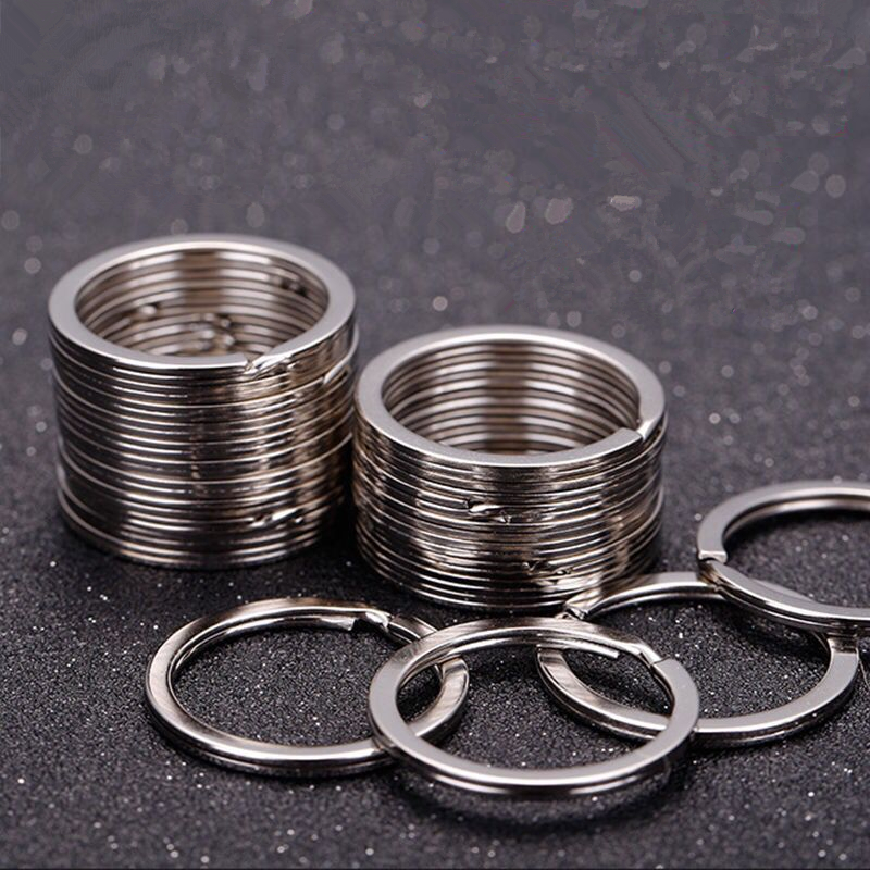 Open ring car key ring stainless steel dormitory hotel key ring small ring accessories key chain key ring ring