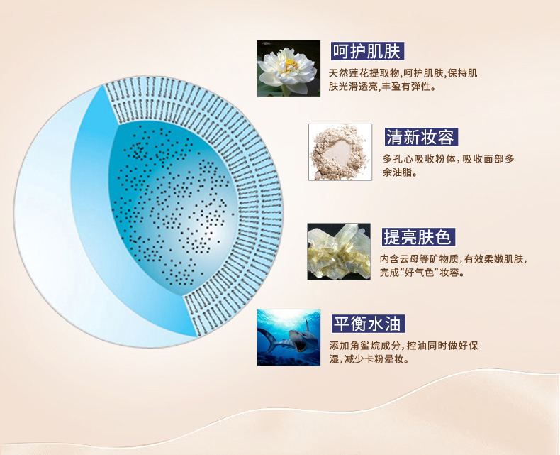 Syrinx / bột ướt và khô 12g để làm sáng da phấn nén kiềm dầu