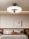 Vintage Ceiling Light American Style Main Light White Ash Wood Cloud Lamp Retro Walnut Wood Chandelier Full Spectrum Bedroom Light