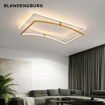 Nordic living room lamp Ceiling lamp 2021 new led rectangular lamp simple modern light luxury bedroom main light