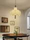 Flower Bud Fabric Chandelier, Modern Simple Retro Style Restaurant Decorative Lamp, Song-Style Aesthetic Atmosphere, New Bar Counter Lamp