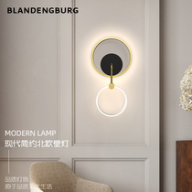New bedside lamp Bedroom wall lamp Modern simple light luxury art creative designer living room wall hanging atmosphere lamp