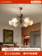 French Retro Chandelier, Medieval Wabi-Sabi Style, Creative Dining Table and Bar Lighting, 2026 New Song-Style Aesthetic Restaurant Lamp