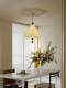 Flower Bud Fabric Chandelier, Modern Simple Retro Style Restaurant Decorative Lamp, Song-Style Aesthetic Atmosphere, New Bar Counter Lamp