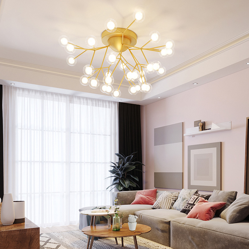 Bedroom light suction top light Nordic minimalist modern cozy romantic creative living room main sleeper room light Firefly lamp