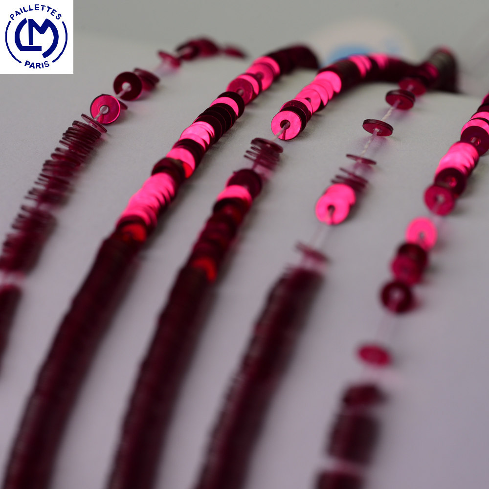 Mirror series France Import LM Mei red metal glossy sequin method Embroidery Material Clothing Accessories
