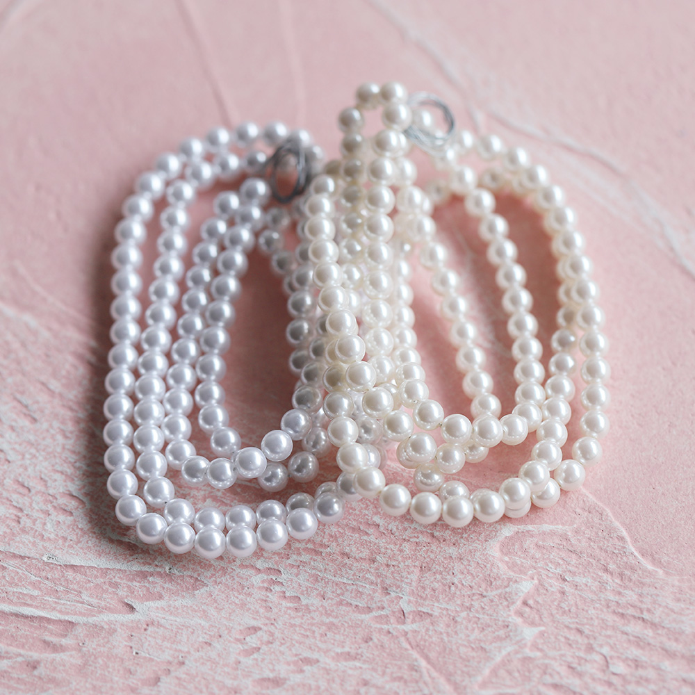 Japan Imports 3-6mm Yoshino Pearl Round Pearl Artificial Glass Pearl Method Embroidered Material Ornament Accessories