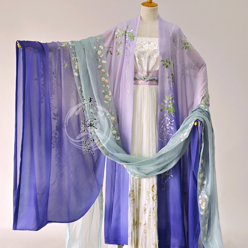 【Morning Flowers Picked at Night】 Part Three: Brocade Large Sleeve/Stand Collar Gauze Blouse——Each Style Is Limited to One Piece