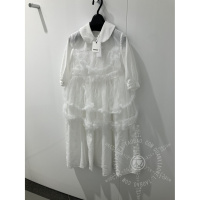 [权小威日本代购 CDG 川久保玲 GIRL 26春夏 拼纱 圆领 短袖洋装]