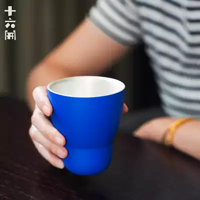 16 Open Handmade ceramic silver ins style European small luxury exquisite latte card cloth water cup coffee cup wine glass