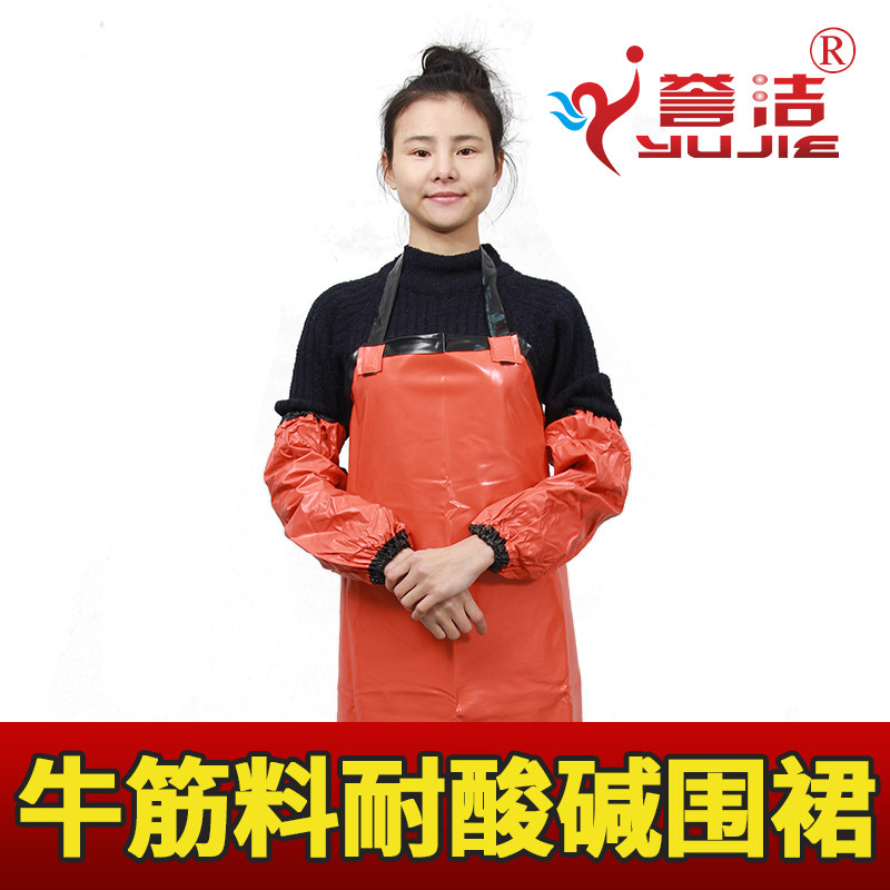 Foreign trade thickened double-sided composite apron imitation leather apron for industrial acid-resistant, waterproof and oil-proof domestic cleaning machinery