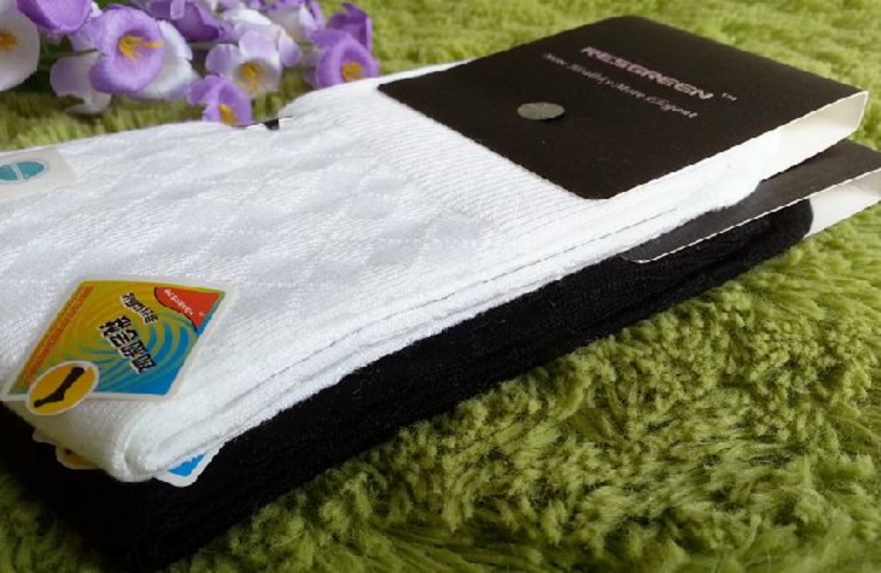 Vần xanh RESGREENsocks khử mùi sợi tre loại bỏ tất hôi chân vớ nam kinh doanh mỏng LE131903 vớ adidas