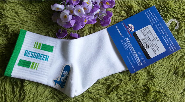 RESGREEN / Green Rhyme vớ sợi tre Chống nứt Tất vớ ống khử mùi Vớ màu rắn Bốn mùa vớ thể thao tất thể thao