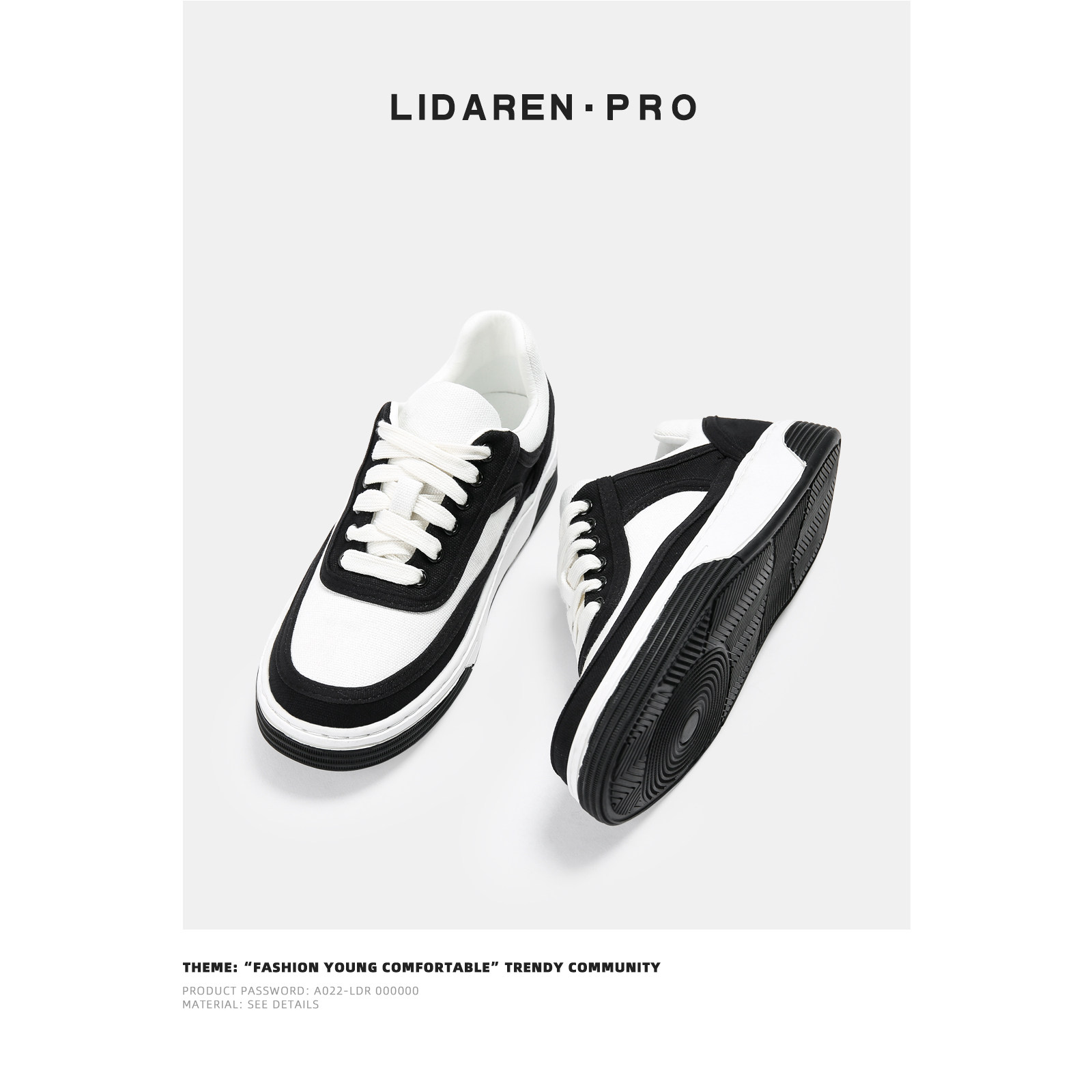 Li Dayin Li Li Li Small Fragile Canvas Shoes in 2023 New Black and White Panda Shoes and Female Leisure Sleeping Shoes