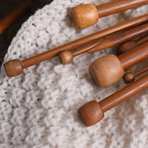 Woven sweater needle crochet tool stick knit sweater scarf suit wool thread needle carbonated bamboo needle wool thread braided stick needle