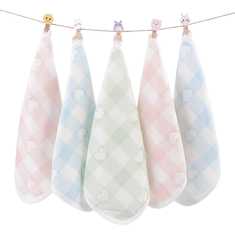 6 Dress Four Layers Pure Cotton Gauze Square Towel Baby Full Cotton Baby Saliva Towel Nursery Wash Face Towels Soft Can Hang