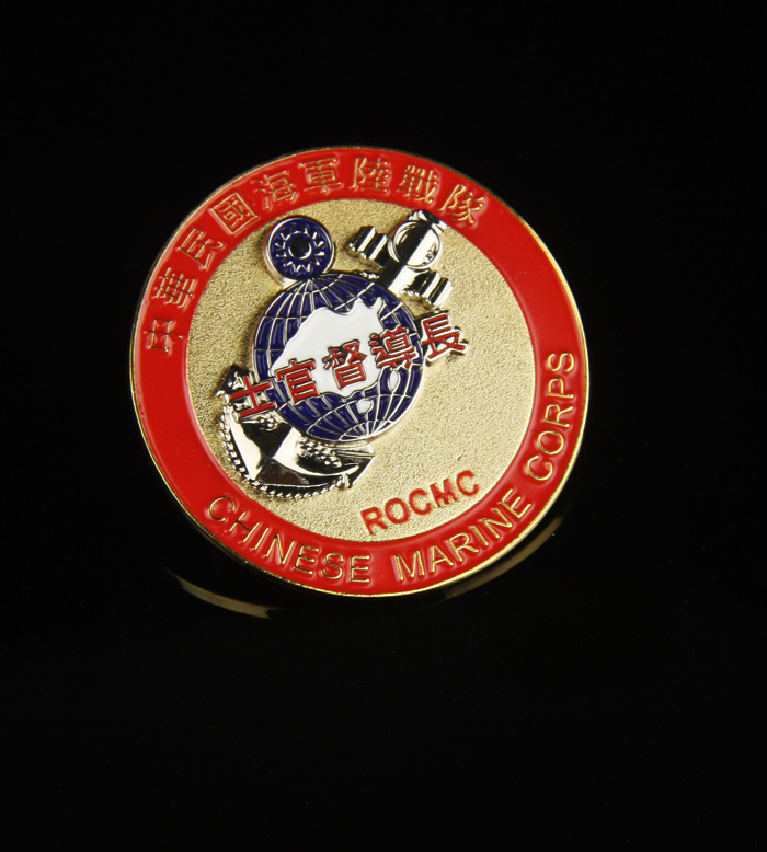 Taiwan Metal Badge, Officer Supervisor Badge, Taiwan Marine Corps Badge Taiwan Metal Badge, Officer Supervisor Badge, Taiwan Marine Corps Badge