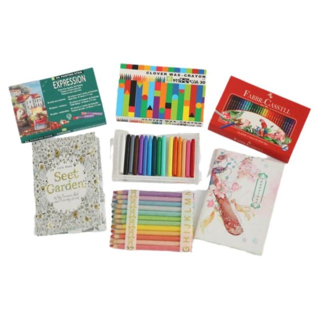 Mini Toys Learning Stationery Mini Food and Playing Tile OB Writable 16 Color Crayon Color Pencil Model R8