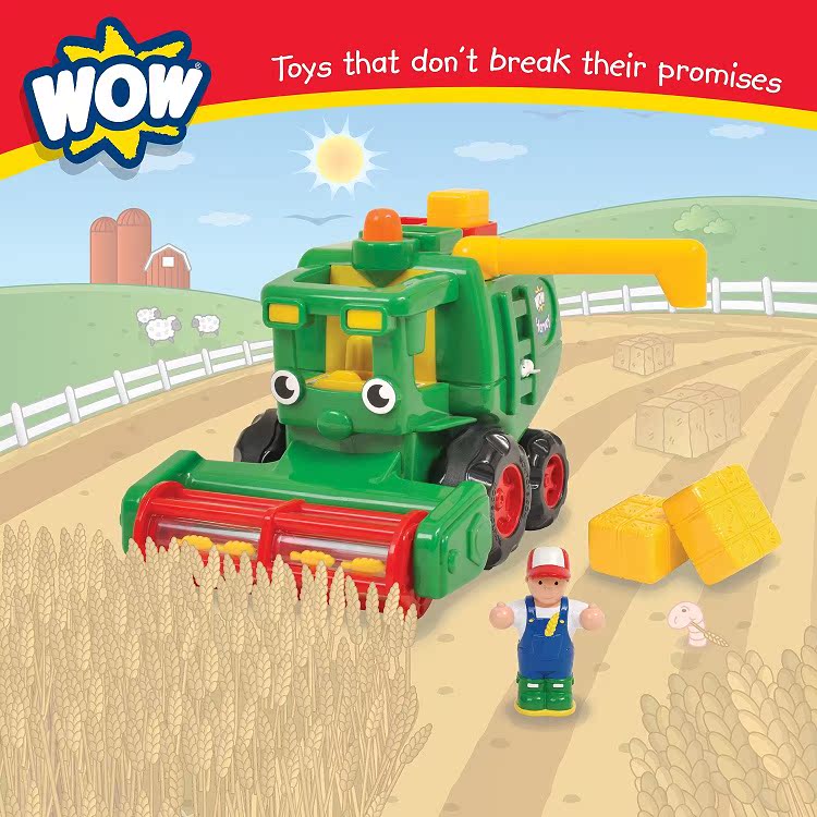 Anh wow nhập khẩu quán tính trẻ em đồ chơi xe trẻ em đồ chơi trẻ em 1-3 tuổi máy gặt đồ chơi giáo dục - Đồ chơi điều khiển từ xa máy múc trẻ em