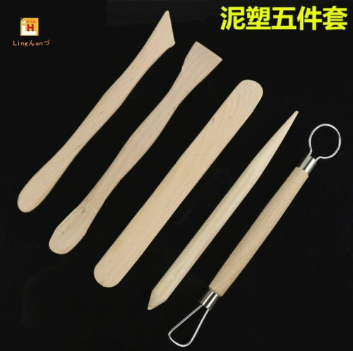 Детская глина, набор инструментов, пластиковый пигментированный комплект, 10 лет, 5 шт