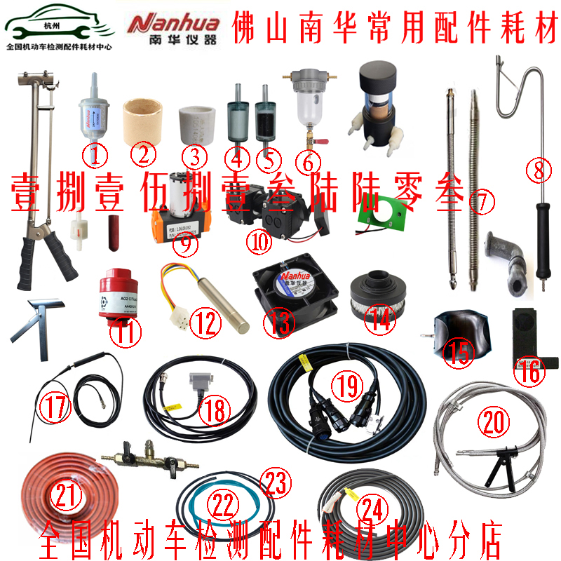 Foshan Nanhua instrument NHA-509 NHAT-610 accessories consumables front filter sampling monitor filter element