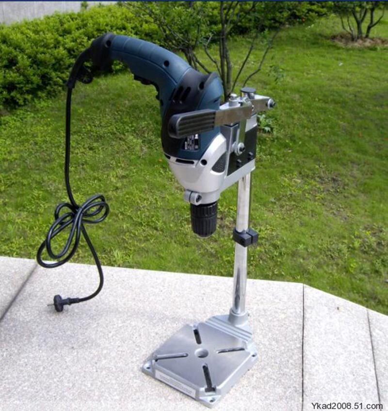 Electric drill bracket Electric drill Aluminum bracket Electric drill Universal bracket Flat pliers Electric grinding bracket Double head optional