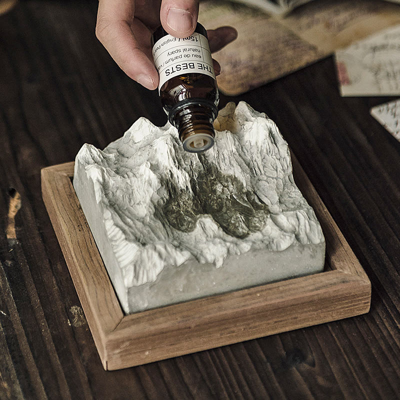 Fire-free aromatherapy essential oil fragrance expanding stone ornaments home indoor lasting bedroom room sleep-helping aromatherapy office fragrance