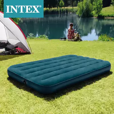 intex thick inflatable mattress moisture proof cushion single double household enlarged inflatable bed folding portable bed air bed