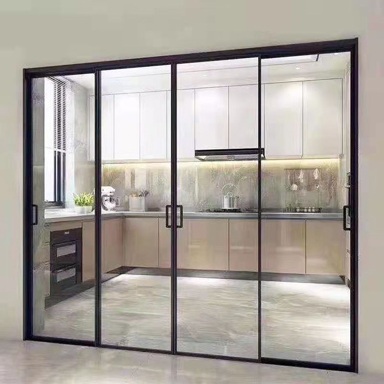 Custom minimalist kitchen sliding door toilet door craft door interior partition