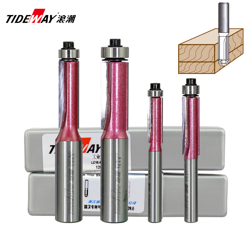 Inspur Industrial Trimming Cutter Woodworking Milling Cutter Bearing Wood Engraving Cutter Trimming Machine Cutter Size Gong Machine Cutter Head