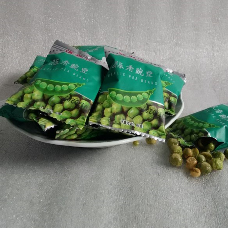 New goods Zero food products Produced Wine Burnt with garlic Garlic Aromas Green Beans Pea Small Green Beans Small Packaging Office Casual Little Snacks