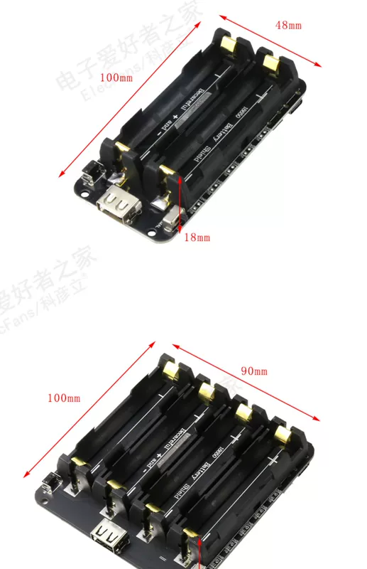 18650 Điện Di Động Ngân Hàng Mô Đun V3 Pin Lithium Bảo Vệ Mở Rộng Ban Miếng Dán Pin 5V/3V2A module tăng áp 5v 9v module nguồn 24v