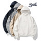 BPCALLVintage heavyweight thick 520g cotton plus velvet sweatshirt ins hoodie jacket Vientiane shopping mall same style