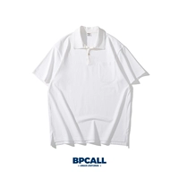 BPCALL Однотонная хлопковая футболка polo для отдыха подходит для мужчин и женщин