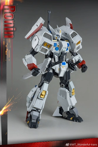 Товарищная судоходство трансформированная игрушка WT01 Wangcai Toy White Ronin Drift High Intelly уравнения