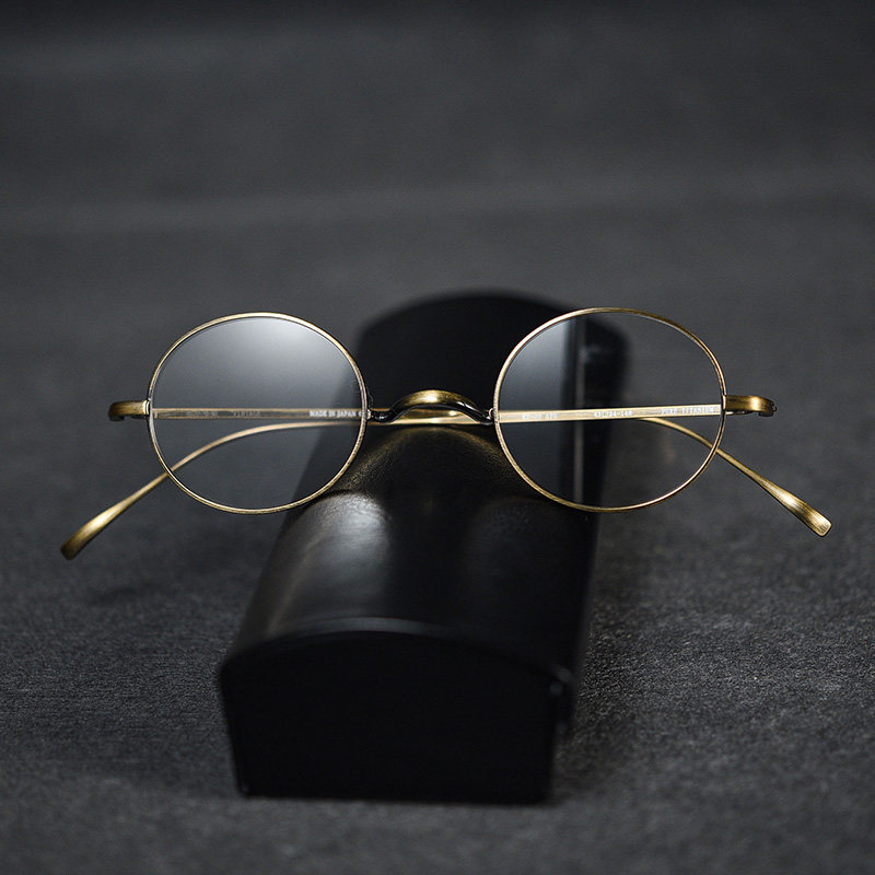kaneko gold glasses KV-49 Japanese hand made pure titanium full frame Beijing mirror frame collection society