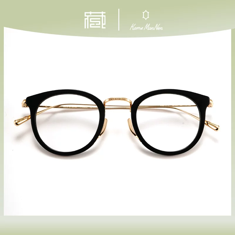 KAMEMANNen Wannian Turtle Glasses KMN11 11 Японская ручная работа оправа ретро круглое очко зеркало кадр коллекция