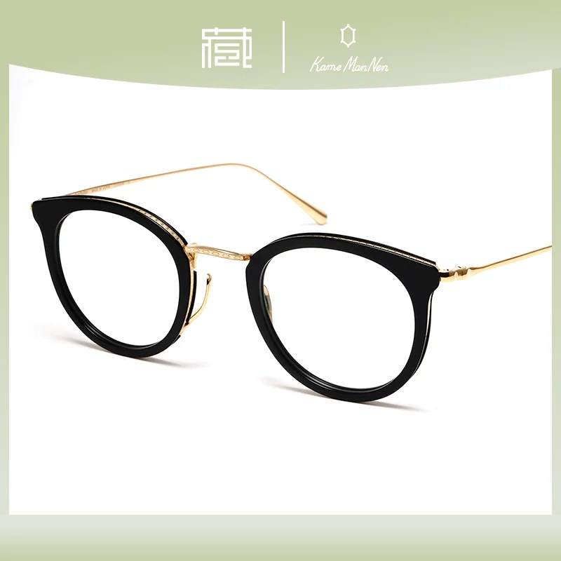 KAMEMANNen Wannian Turtle Glasses KMN11 11 Японская ручная работа оправа ретро круглое очко зеркало кадр коллекция