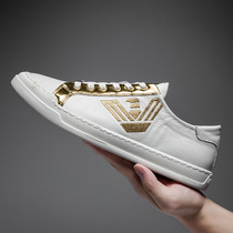 2021 Summer New Tide Shoes Men 100 Lap Low Bunch Shoes Casual Shoes Small White Shoes Men Genuine Leather European stand shoes