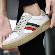 Thyme Shoes 2022 Spring Summer New Head Layer Cow Leather Casual Shoes Small White Shoes Fashion 100 Hitch Breathable Plate Shoes Man