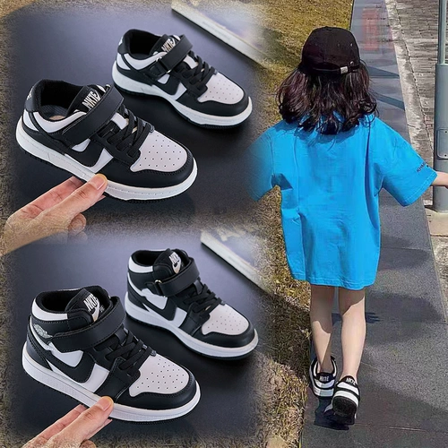 Демисезонная обувь, детские флисовые спортивные туфли для мальчиков, удерживающие тепло высокие кроссовки