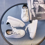 Детская белая обувь для мальчиков, спортивная обувь для отдыха, из натуральной кожи, 2023, тренд сезона
