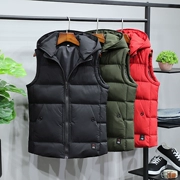 Mùa thu đông quần áo thể thao nam vest cotton Quần áo vest vest mỏng thanh niên váy j dày không tay ấm áp bên ngoài