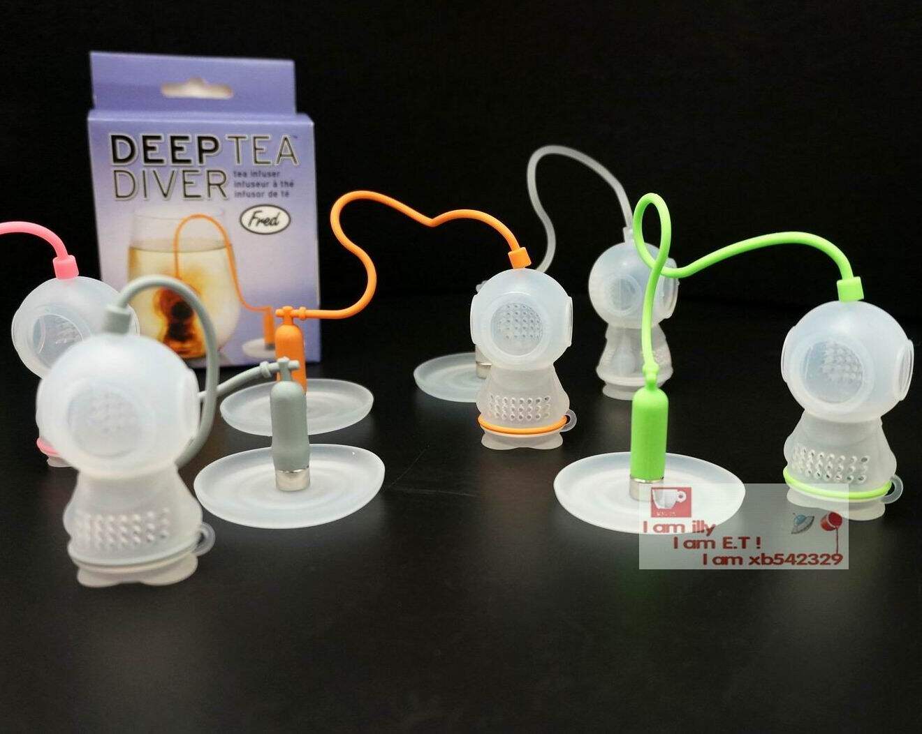 Curious shape silicone foam tea Diver interests silicone tea machine food grade silicone material tea bag