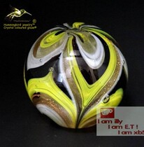 Bookcase jewelry gift car head crystal ball glass ornaments diameter 5-6cm yellow glass ball series